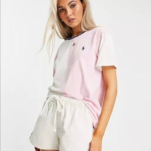 Ralph Lauren pink t-shirt.